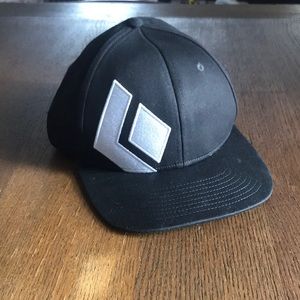 Black Diamond Flat Brim Fitted Hat